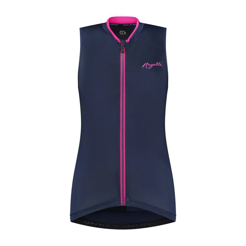 Rogelli Essential sykkelvest kvinner, Blå/rosa