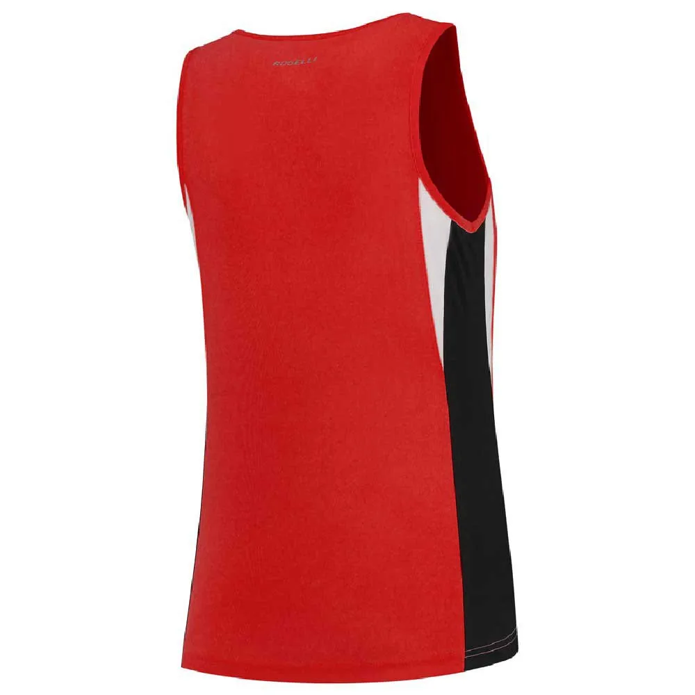 Rogelli Esty Ermeløs T-skjorte female, Red / black / white