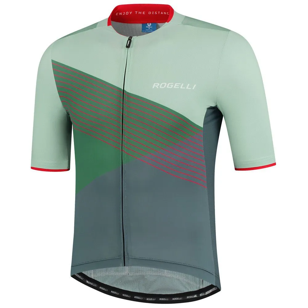 Rogelli Power Spike Kortermet Trøye Og Bib Shorts Sett, Black / green Rogelli Power Spike Kortermet Trøye Og Bib Shorts Sett, Black / green
