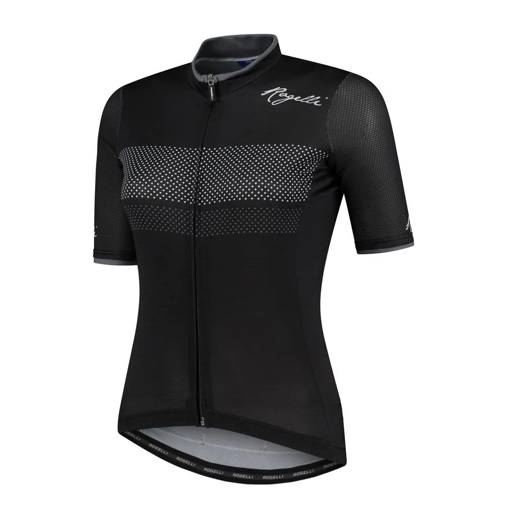 Rogelli Purpose Kort Ermet Trøye, Black / white, XXL