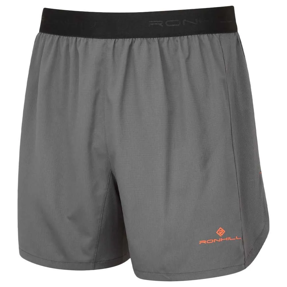 Ronhill Tech 5`` Shorts male, Iron / cardinal orange Ronhill Tech 5`` Shorts male, Iron / cardinal orange