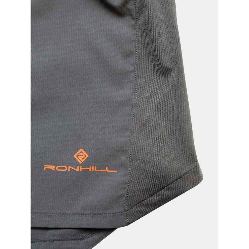 Ronhill Tech 5`` Shorts male, Iron / cardinal orange Ronhill Tech 5`` Shorts male, Iron / cardinal orange