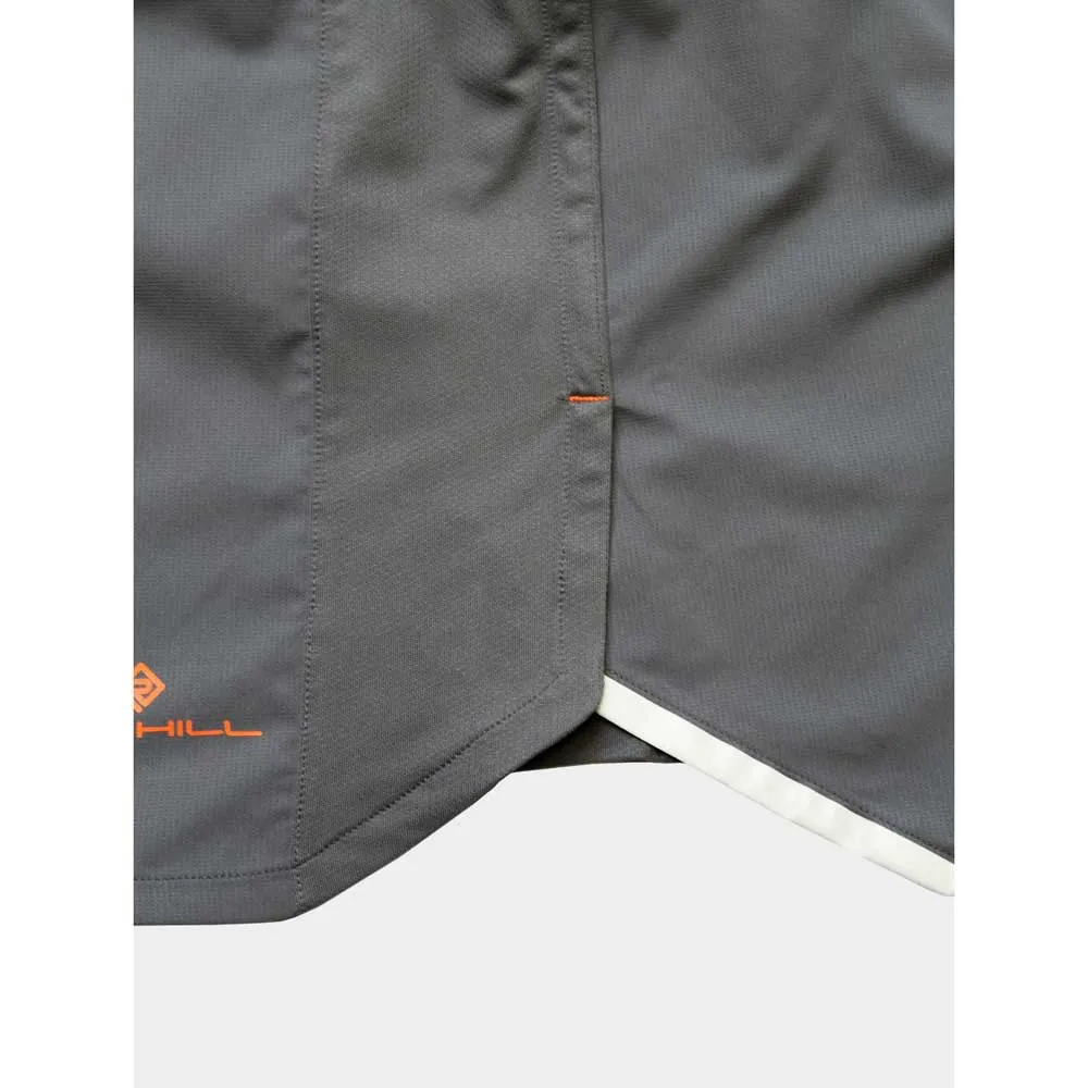 Ronhill Tech 5`` Shorts male, Iron / cardinal orange Ronhill Tech 5`` Shorts male, Iron / cardinal orange