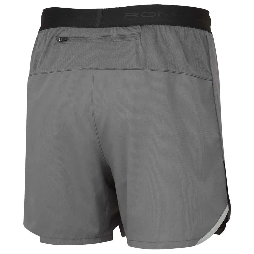 Ronhill Tech 5`` Shorts male, Iron / cardinal orange Ronhill Tech 5`` Shorts male, Iron / cardinal orange