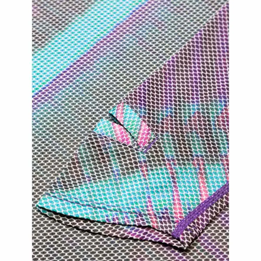 Ronhill Tech Golden Hour Langarmet T-skjorte female, Multi lightreflection