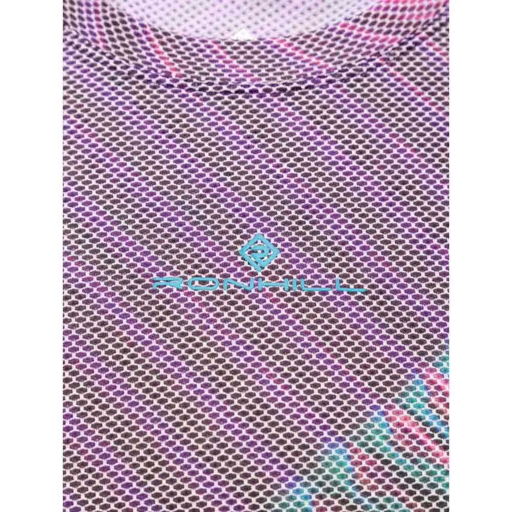 Ronhill Tech Golden Hour Langarmet T-skjorte female, Multi lightreflection