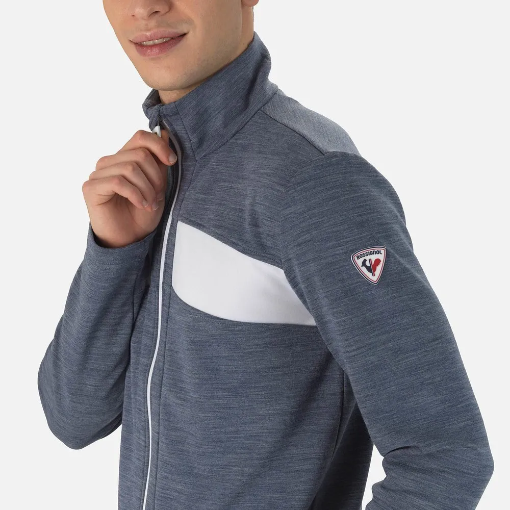 Rossignol React Merino Fleecejakke Med Full Glidelås, Dark navy Rossignol React Merino Fleecejakke Med Full Glidelås, Dark navy