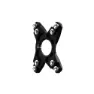 Rotor 80 X 4 Din Edderkopp, Gloss black, 110mm