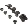 Rotor Chainring Bolts Covers Shimano Dura Ace 9100 Set Krankarm Skrue Sett, Black, One Size