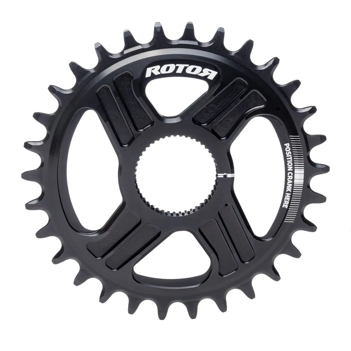 Rotor Drev Direct Mount 30T, Svart Rotor Drev Direct Mount 30T, Svart