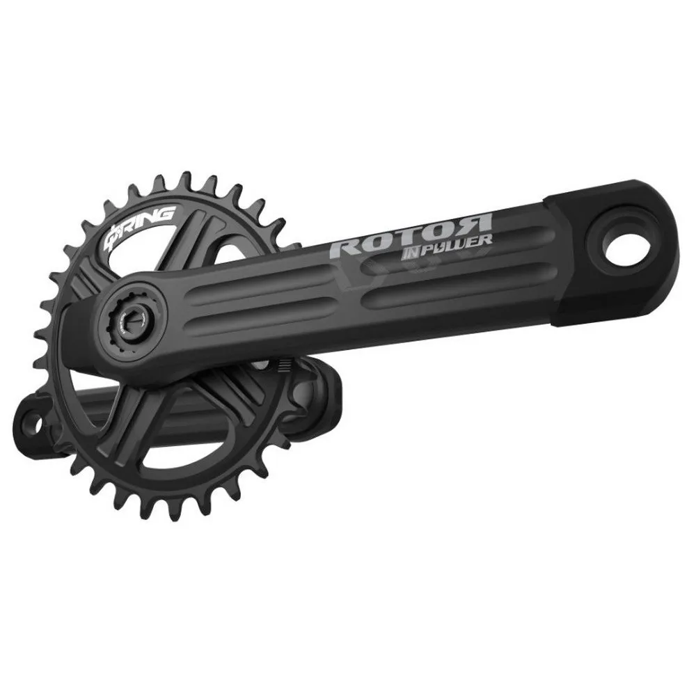 Rotor INpower MTB DM 1-fach Powermeter Kurbelgarnitur, rund, Black, 170mm, 34t Rotor INpower MTB DM 1-fach Powermeter Kurbelgarnitur, rund, Black, 170mm, 34t