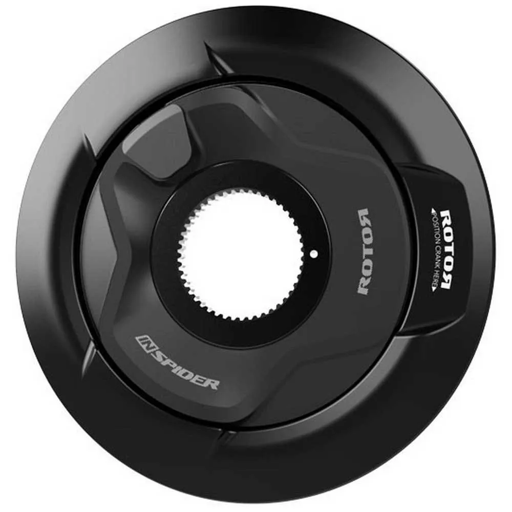 Rotor Inspider Aero Crown Bcd 110x4 Krankbeskyttere, Black, One Size