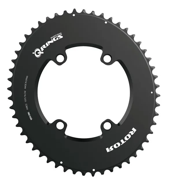 Rotor Q Ring Aero Oval Tannhjul 54T, Svart