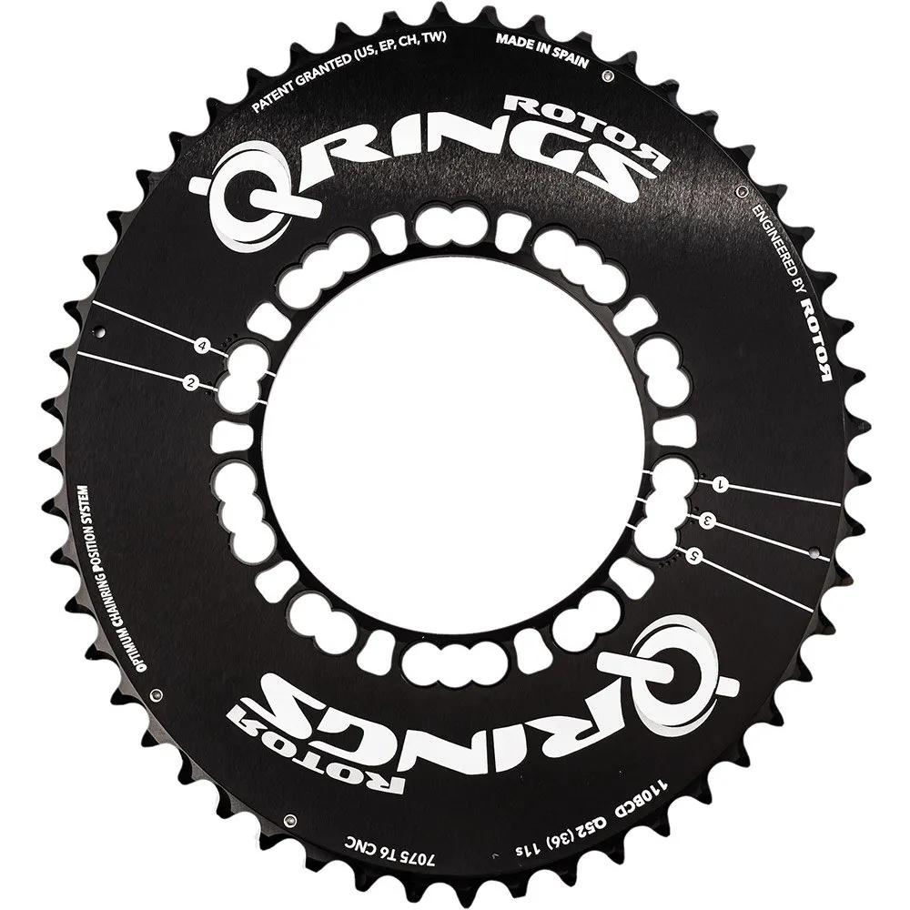 Rotor Q Rings 110 Bcd Outer Aero Kjettingring Rotor Q Rings 110 Bcd Outer Aero Kjettingring