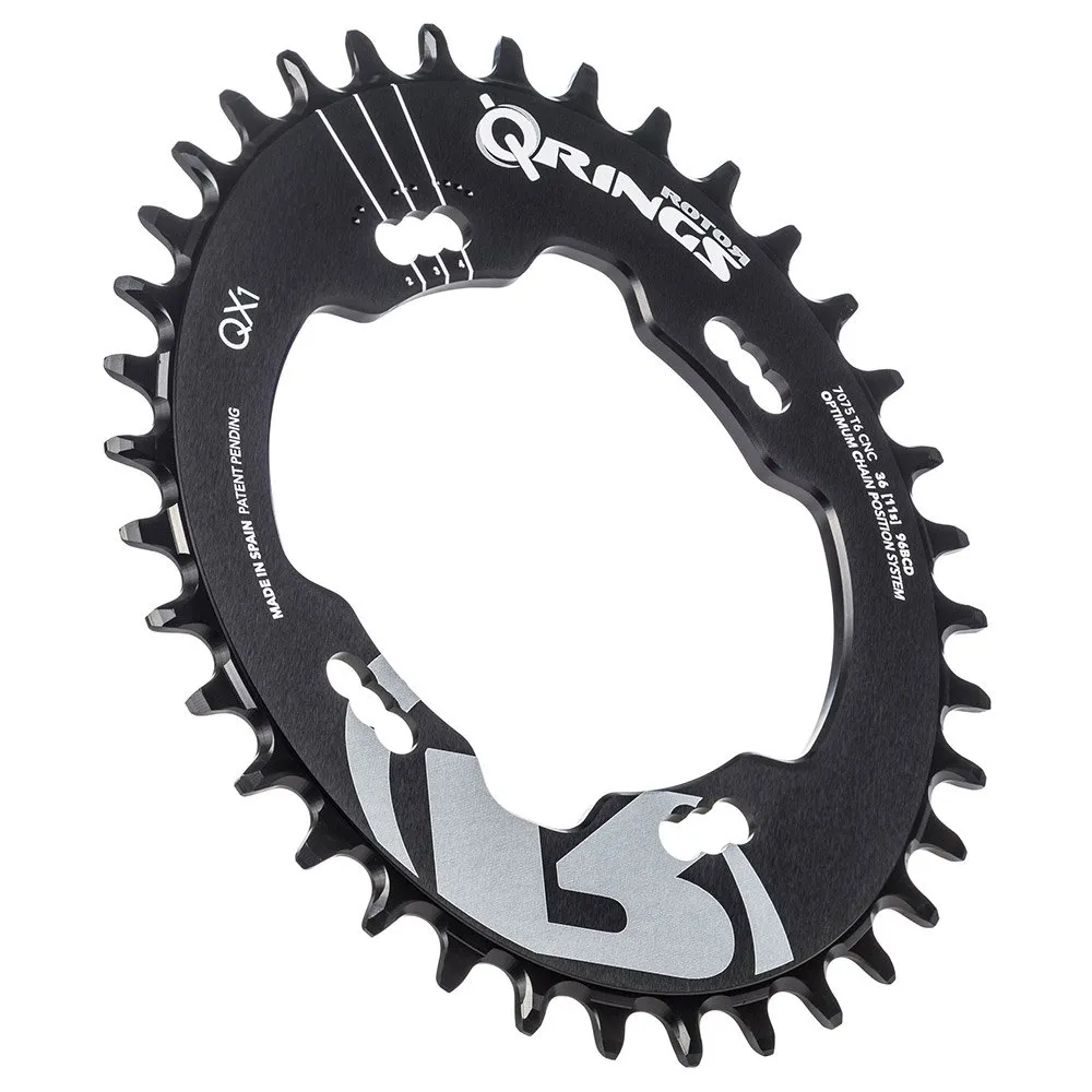 Rotor Qx1 Xtr 96 Bcd Kjettingring, Black, 34t Rotor Qx1 Xtr 96 Bcd Kjettingring, Black, 34t