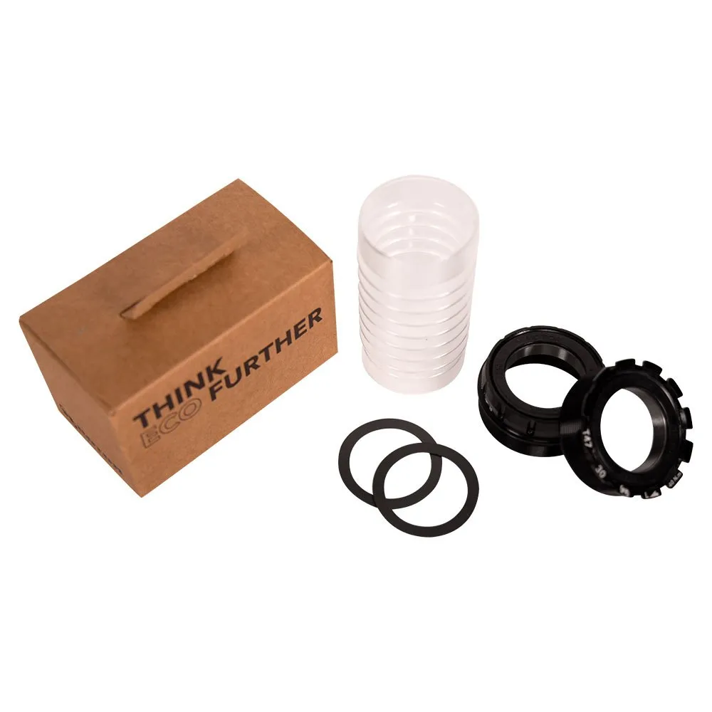 Rotor T4730 Asymmetric Bb Steel Kranklagerkopper, Black, 68/73mm