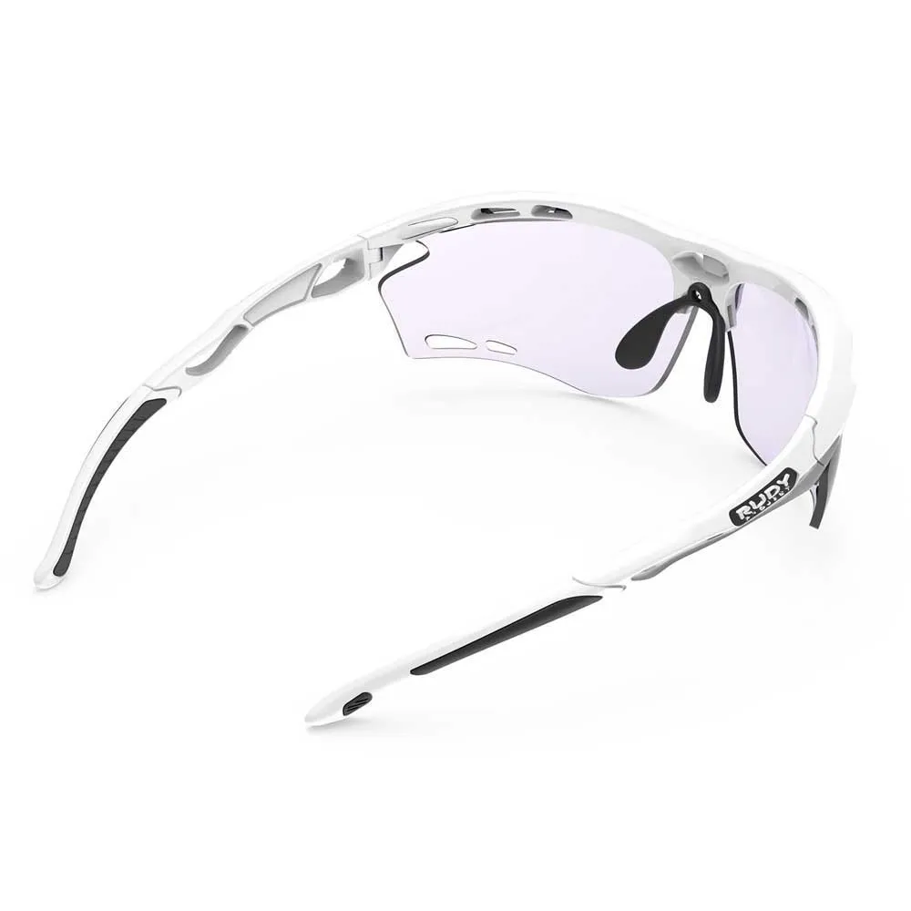 Rudy Project Propulse Padel Foto Kromatiske Solbriller, Gloss white, Impactx™ Photochromic 2 Laser Purple/CAT1-3