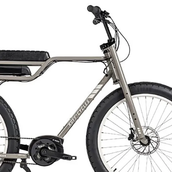 Ruff Cycles Biggie E1911 Bosch Pl Cx Elektrisk Sykkel, Bronson grey, One Size, 500Wh, Elsykkel
