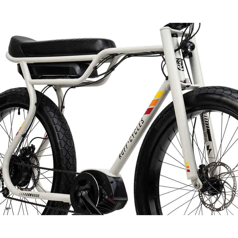 Ruff Cycles Biggie Elektrisk Sykkel, White, One Size, 300Wh, Elsykkel