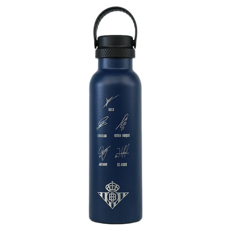 Runbott Real Betis Firmas+escudo 600ml Termosflaske, Navy, One Size Runbott Real Betis Firmas+escudo 600ml Termosflaske, Navy, One Size
