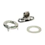 Rv Designer Gardinknapp, Silver, One Size