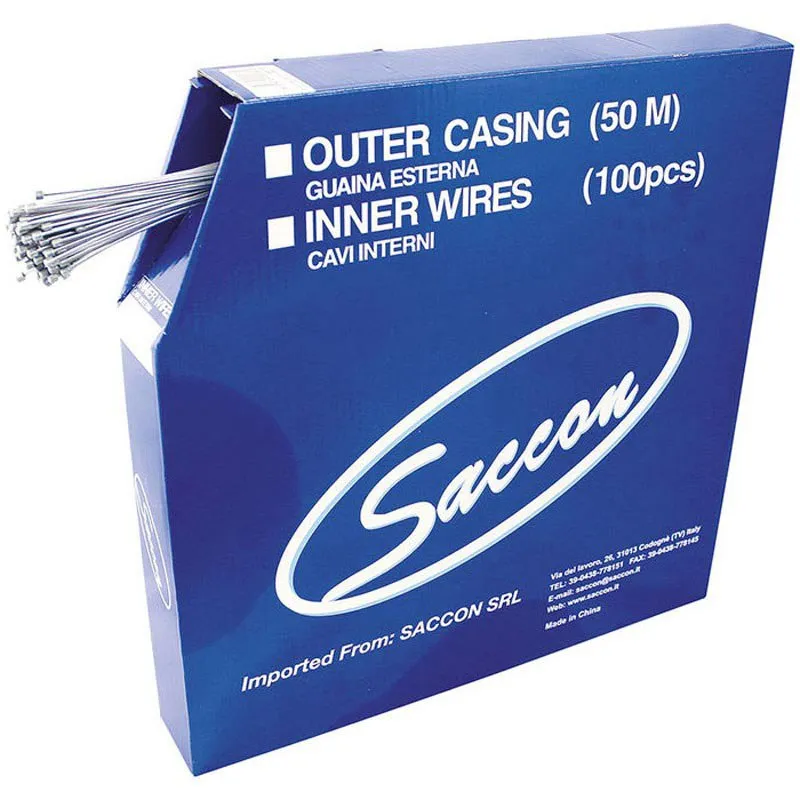 Saccon Galvanized Steel Change Cables Girvaier 100 Enheter, Silver, 1.2 x 2030mm Saccon Galvanized Steel Change Cables Girvaier 100 Enheter, Silver, 1.2 x 2030mm