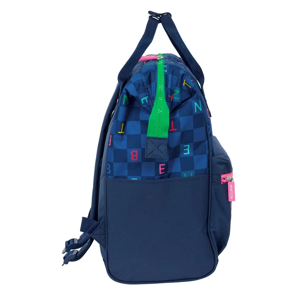 Safta 13´´ With Handles Benetton Damero Ryggsekk, Multicolor