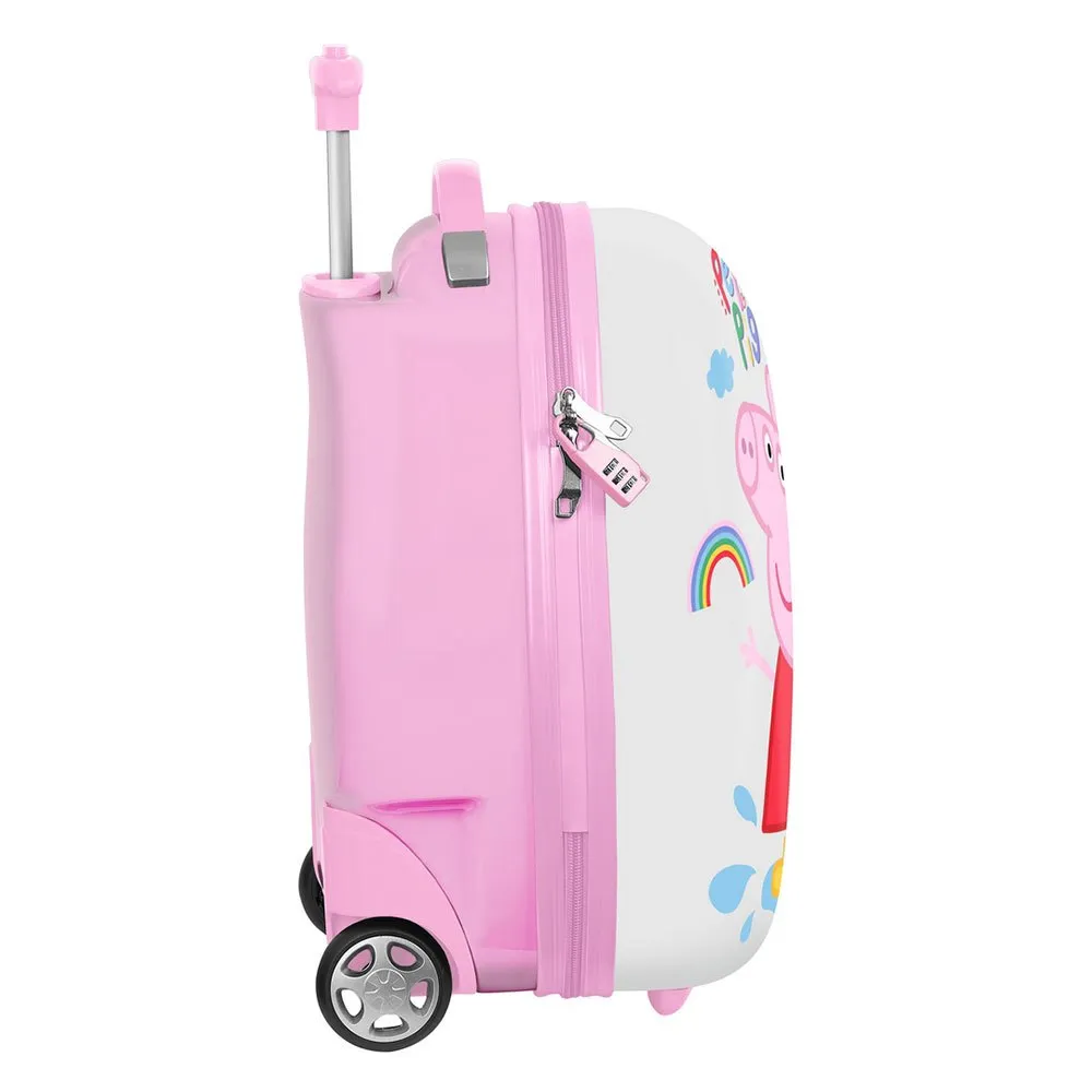 Safta 16´´ Peppa Pig Ice Cream Ryggsekk Med Hjul, Multicolor