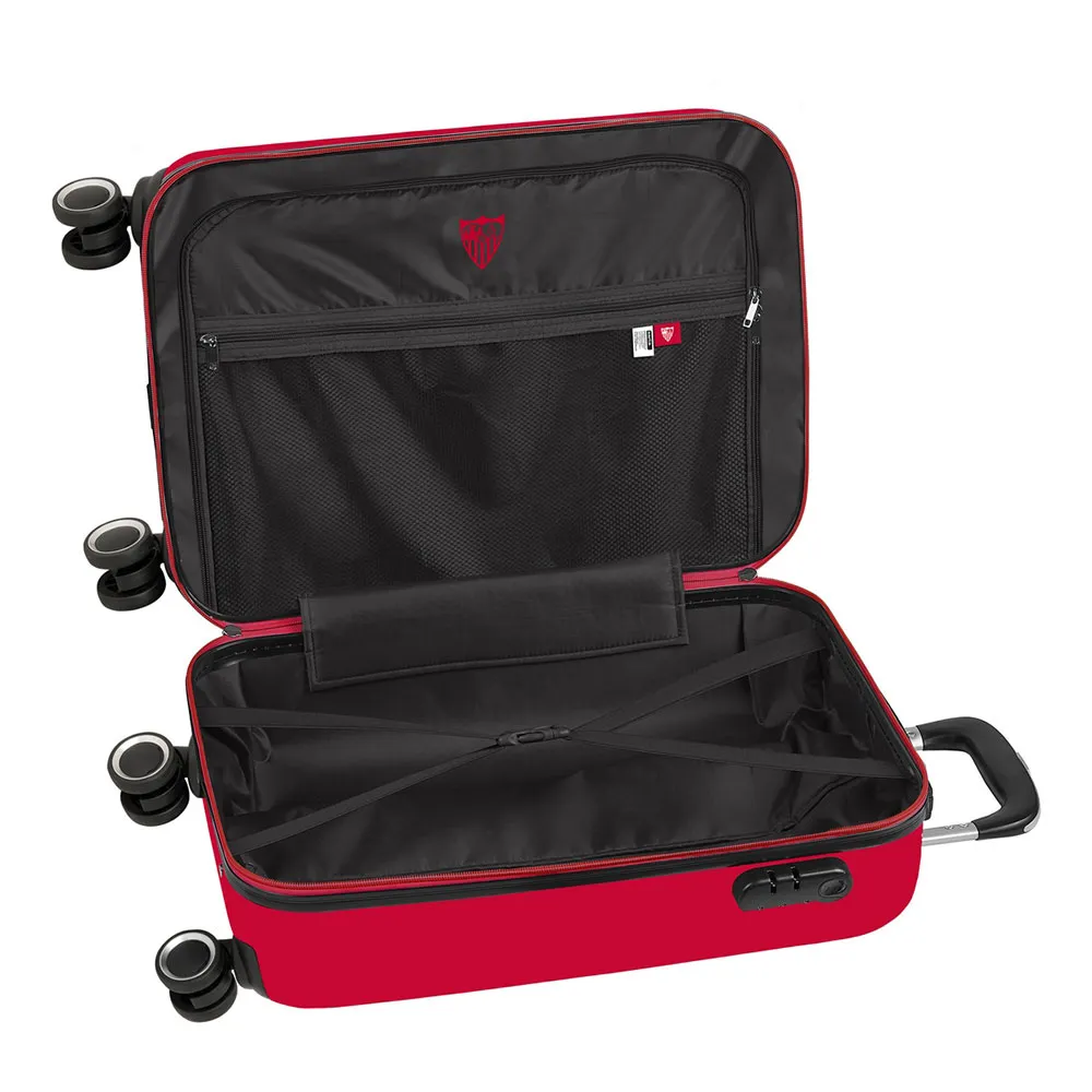 Safta 20´´ Twin Wheels Sevilla Fc Trillekoffert, Multicolor