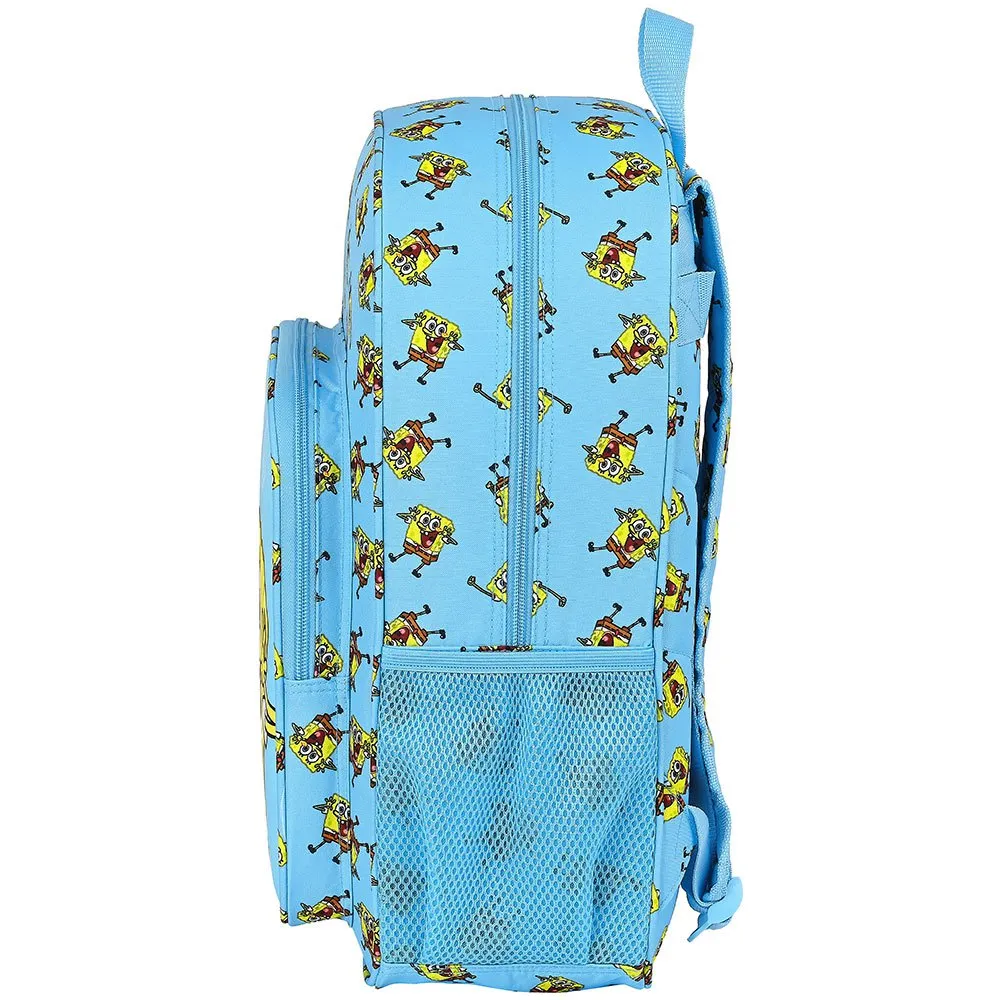 Safta 612191180 Bob Esponja Positive Vibes 14l 42 Cm Ryggsekk Med Hjul, Blue