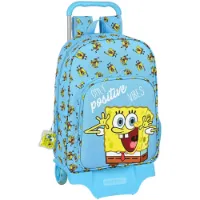 Safta 612191313 Bob Esponja Positive Vibes 14l 42x33x14 Cm Ryggsekk Med Hjul