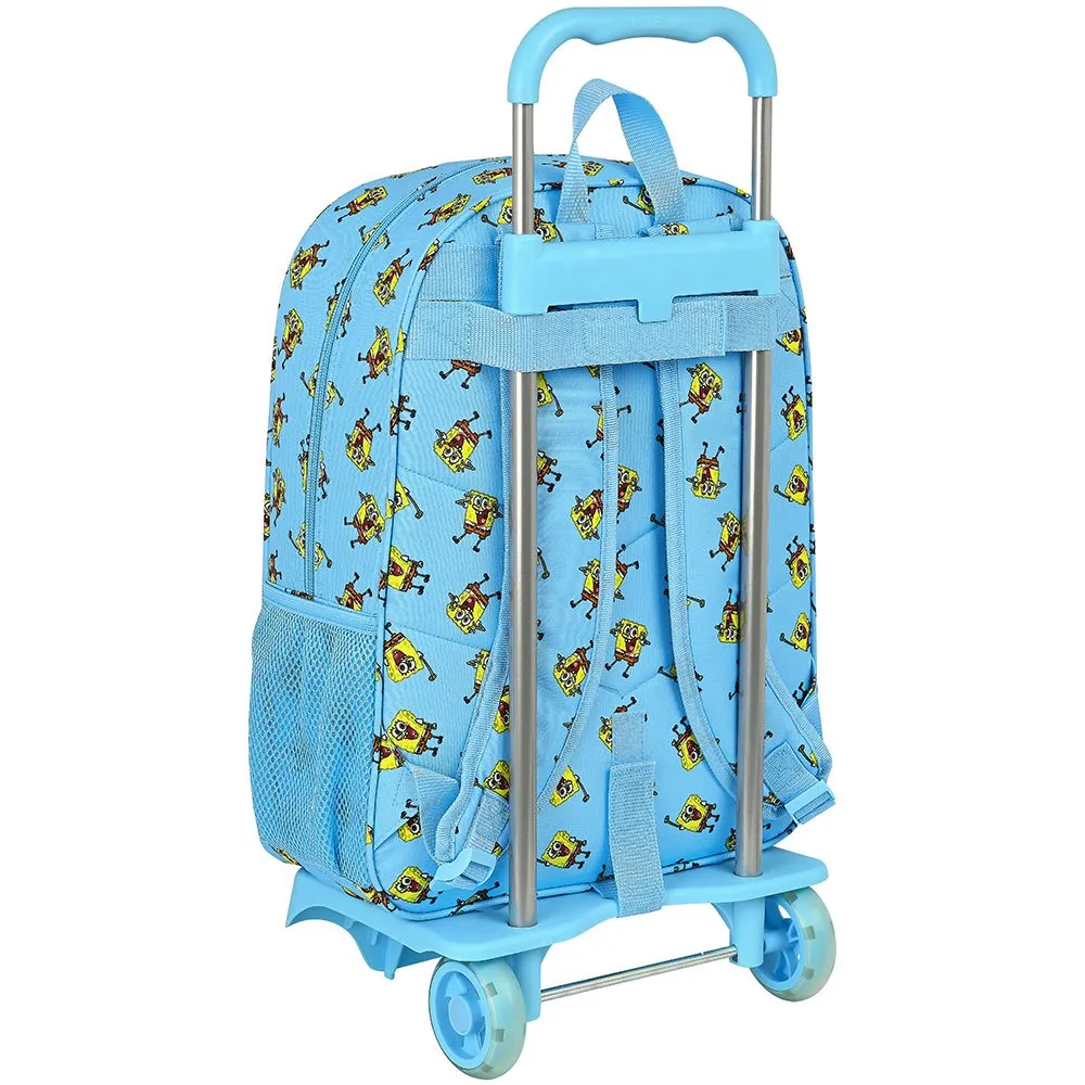 Safta 612191313 Bob Esponja Positive Vibes 14l 42x33x14 Cm Ryggsekk Med Hjul, Blue