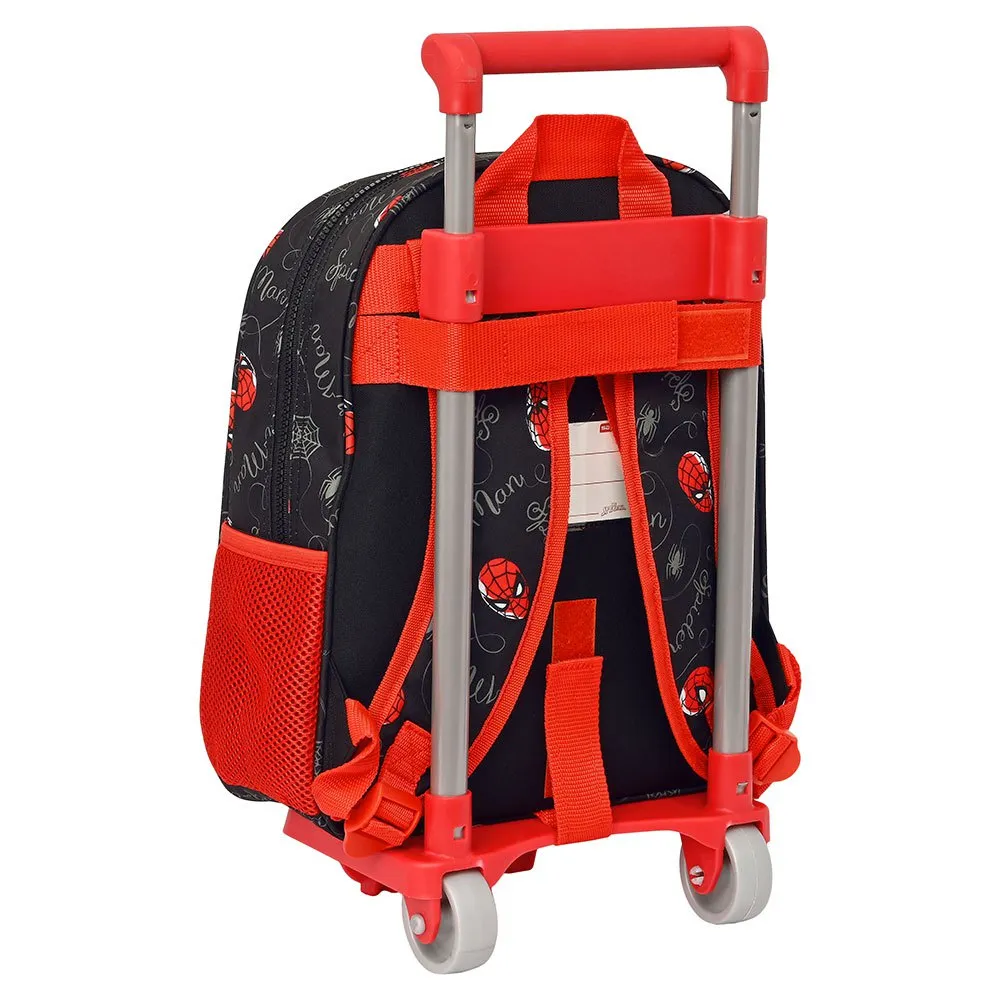 Safta 612343020 Spiderman Hero 10l 27x10x33 Cm Ryggsekk Med Hjul, Multicolor
