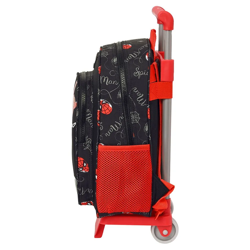 Safta 612343020 Spiderman Hero 10l 27x10x33 Cm Ryggsekk Med Hjul, Multicolor