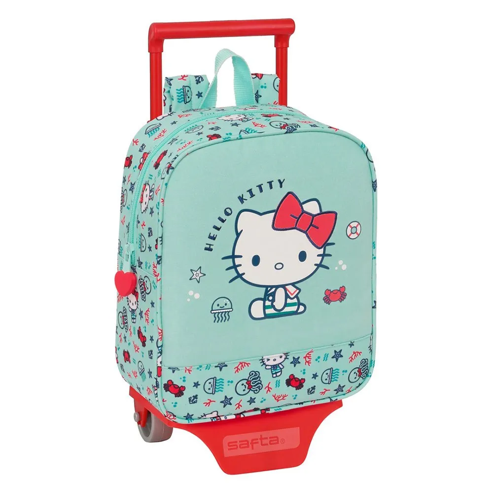 Safta 612416280 Hello Kitty Sea Lovers 6l 22x10x27 Cm Ryggsekk Med Hjul, Multicolor