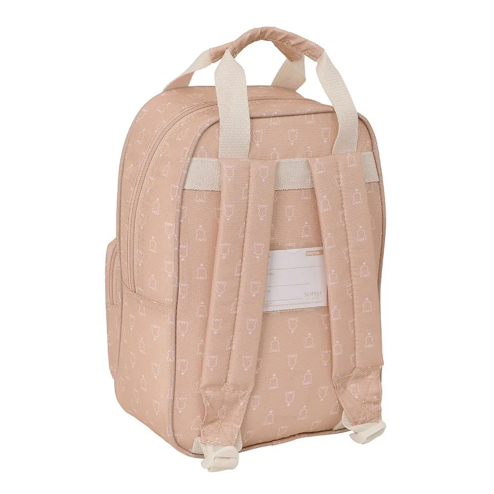 Safta 612499765 Sophie La Girafe Cookie Children´s 4.5l 27x33x10 Cm Ryggsekk, Multicolor