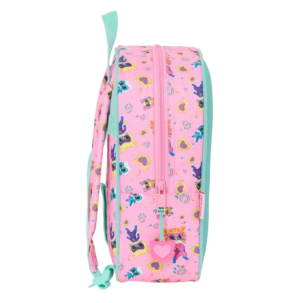 Safta 612567232 Mini Superkitties 6l 27x33x10 Cm Ryggsekk, Multicolor
