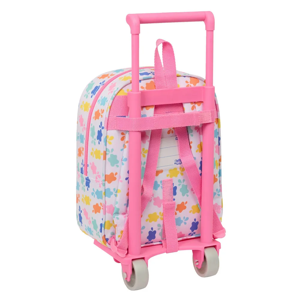 Safta 612572280 Peppa Pig Mini 6l Ryggsekk Med Hjul, Multicolor