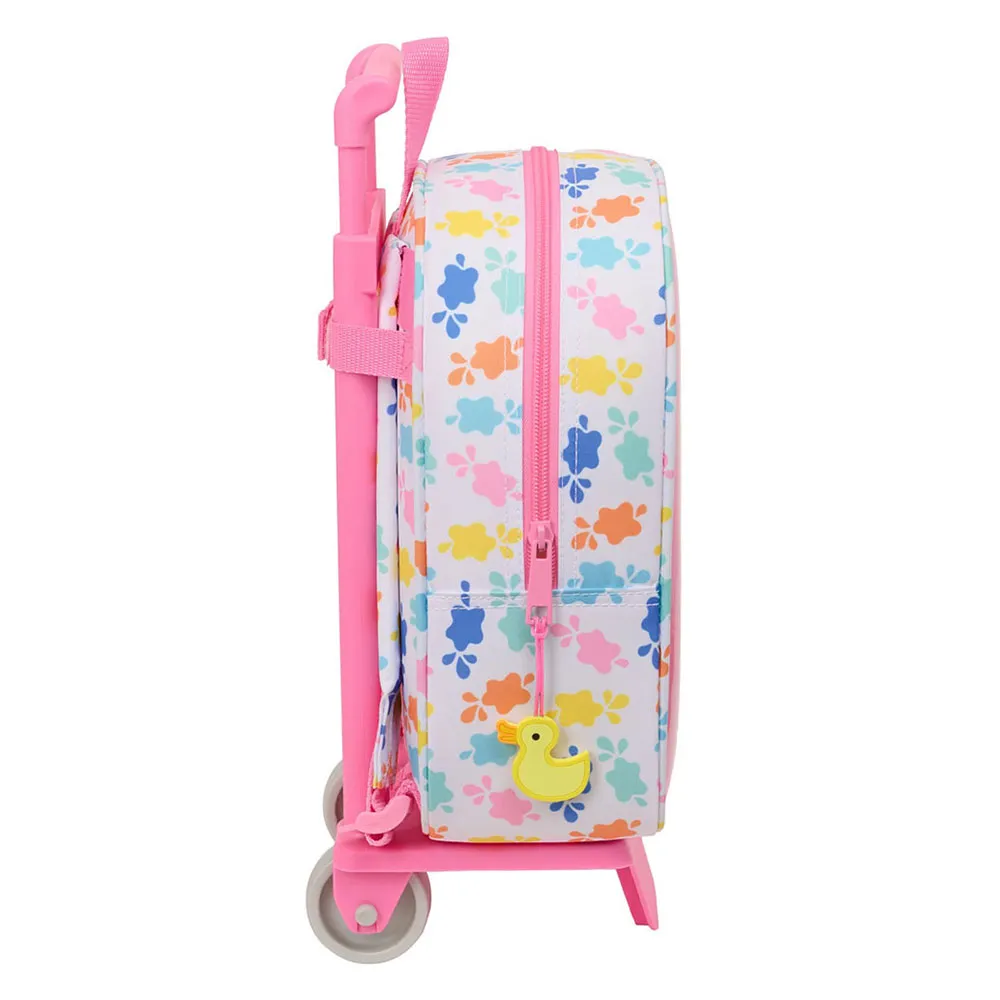 Safta 612572280 Peppa Pig Mini 6l Ryggsekk Med Hjul, Multicolor