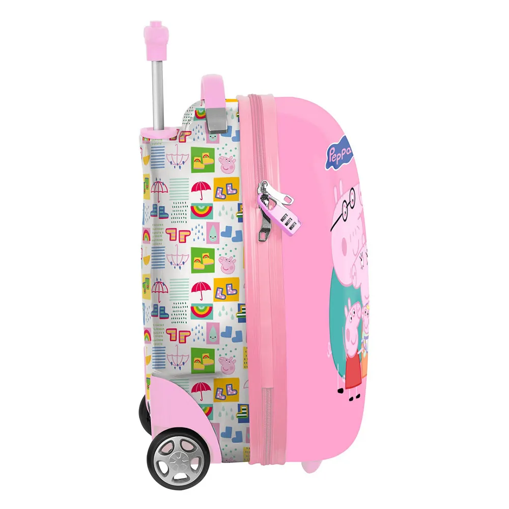 Safta 612572848 Peppa Pig Baby Pig Kid 16´´ 27.70l Ryggsekk Med Hjul, Multicolor
