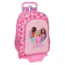 Safta Barbie Ryggsekk Med Trolley-hjul Love, Multicolor