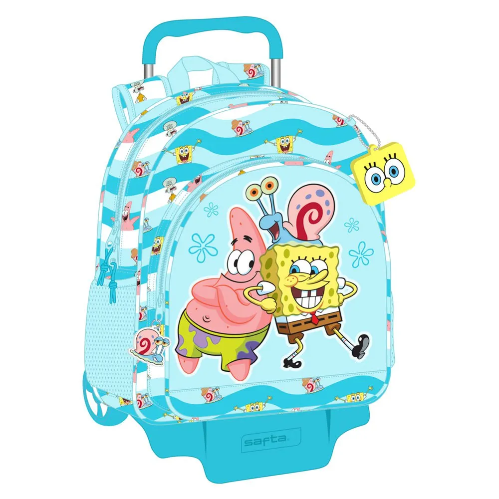 Safta Bob Esponja Stay Positive Ryggsekk Med Hjul, Multicolor