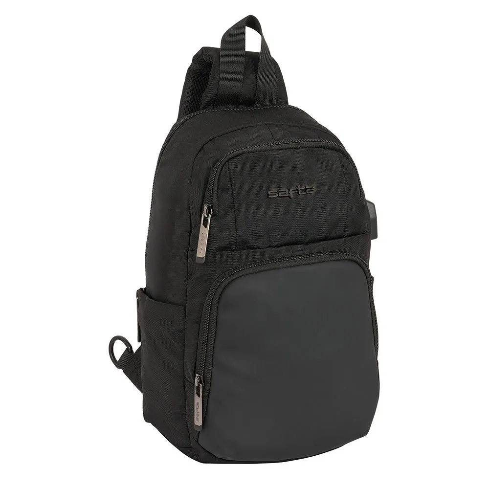 Safta Busines One Shoulder Padder Mini Ryggsekk, Black