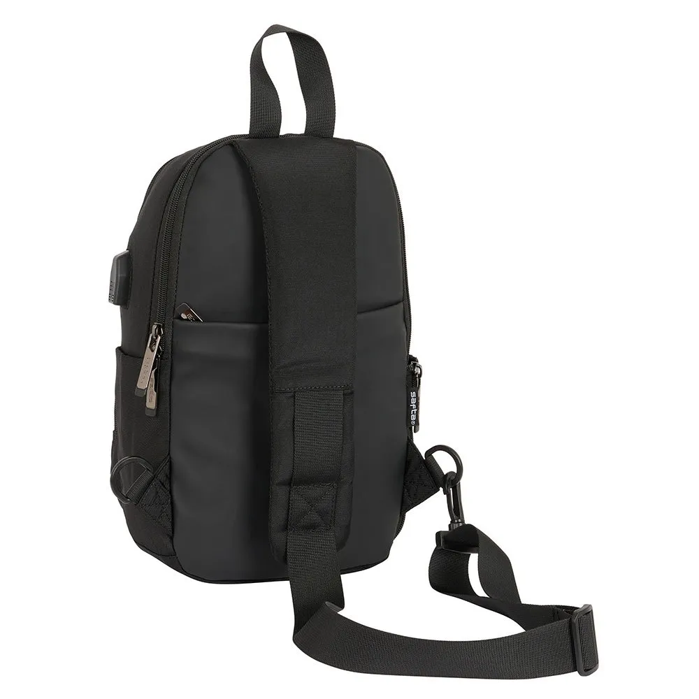Safta Busines One Shoulder Padder Mini Ryggsekk, Black