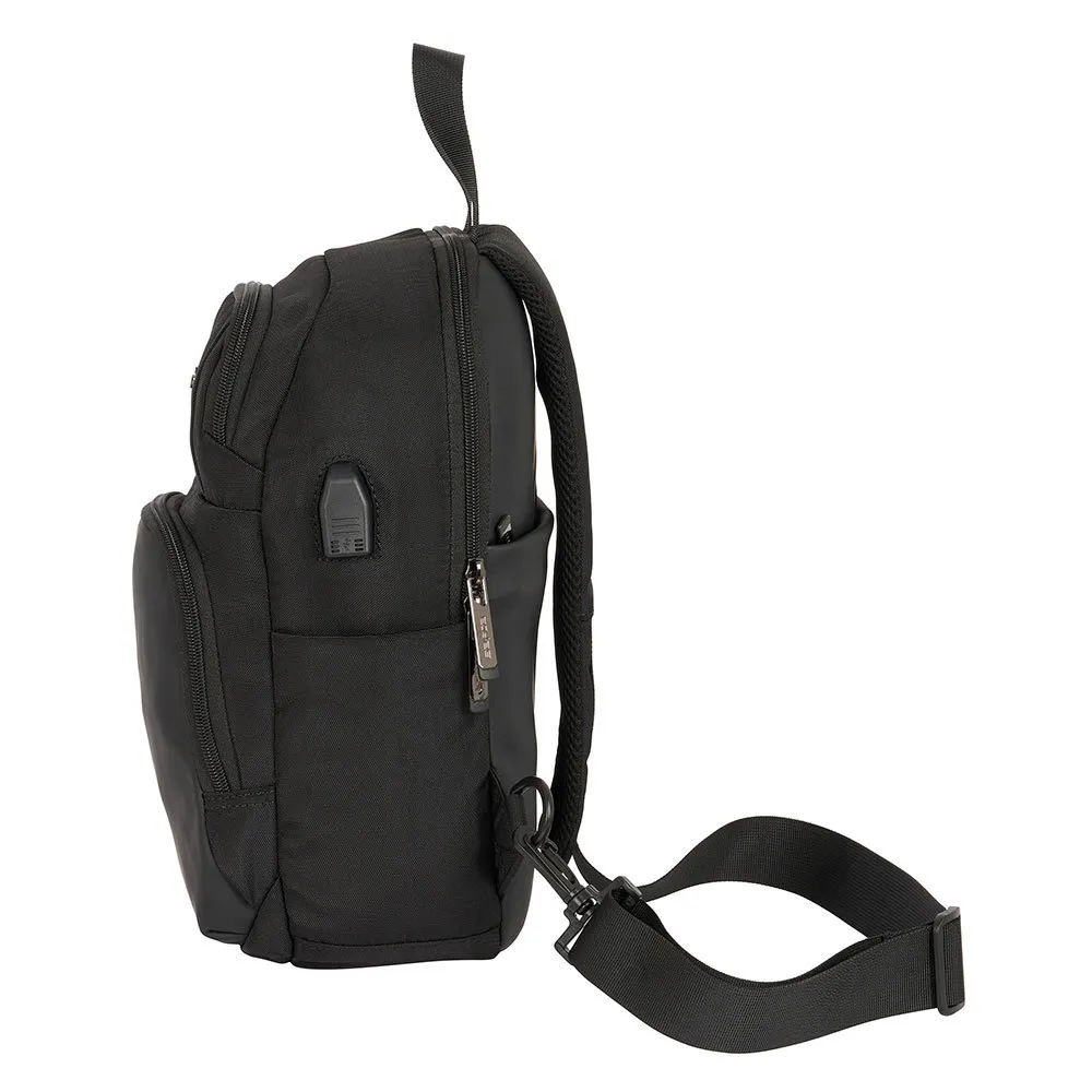 Safta Busines One Shoulder Padder Mini Ryggsekk, Black
