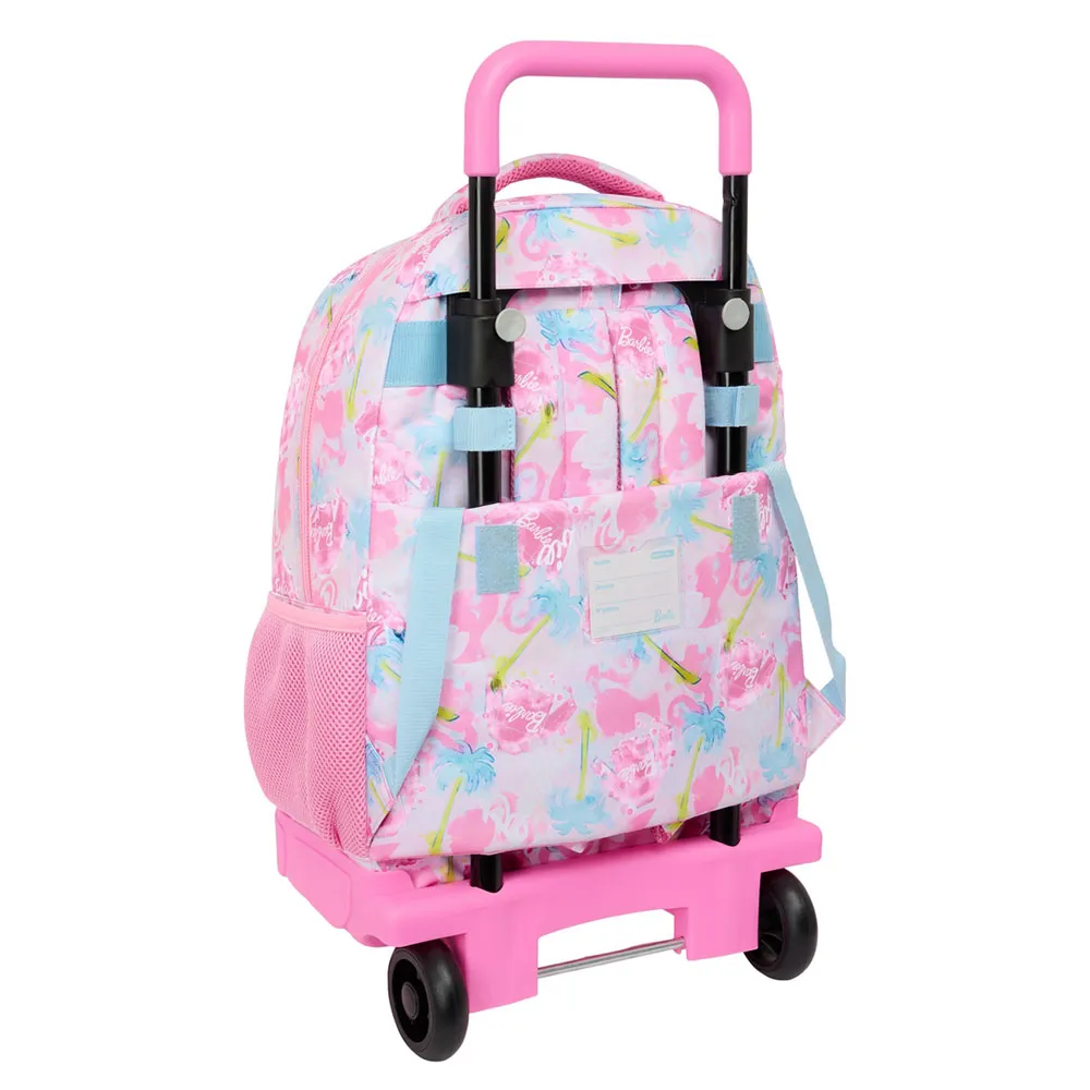 Safta Compact Barbie Painterly Ryggsekk Med Hjul, Multicolor