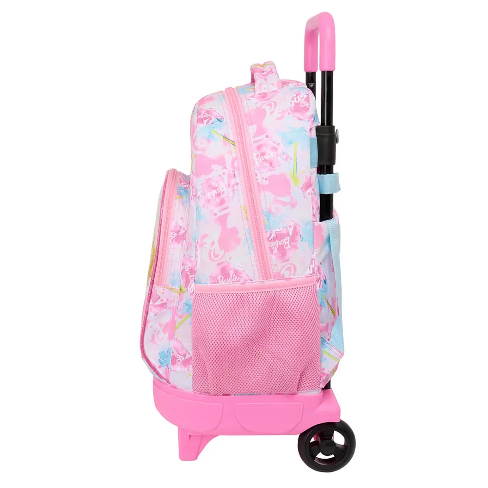 Safta Compact Barbie Painterly Ryggsekk Med Hjul, Multicolor