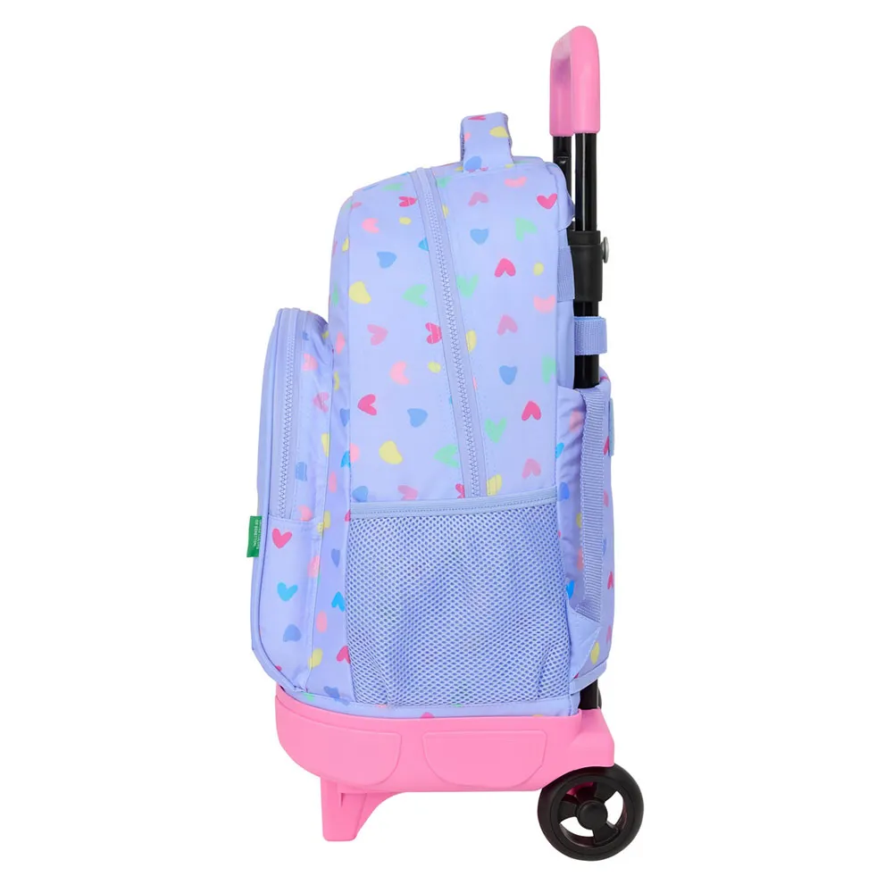 Safta Compact Benetton 33l 33x22x45 Cm Ryggsekk Med Hjul, Multicolor