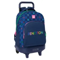 Safta Compact Benetton Damero Ryggsekk Med Hjul