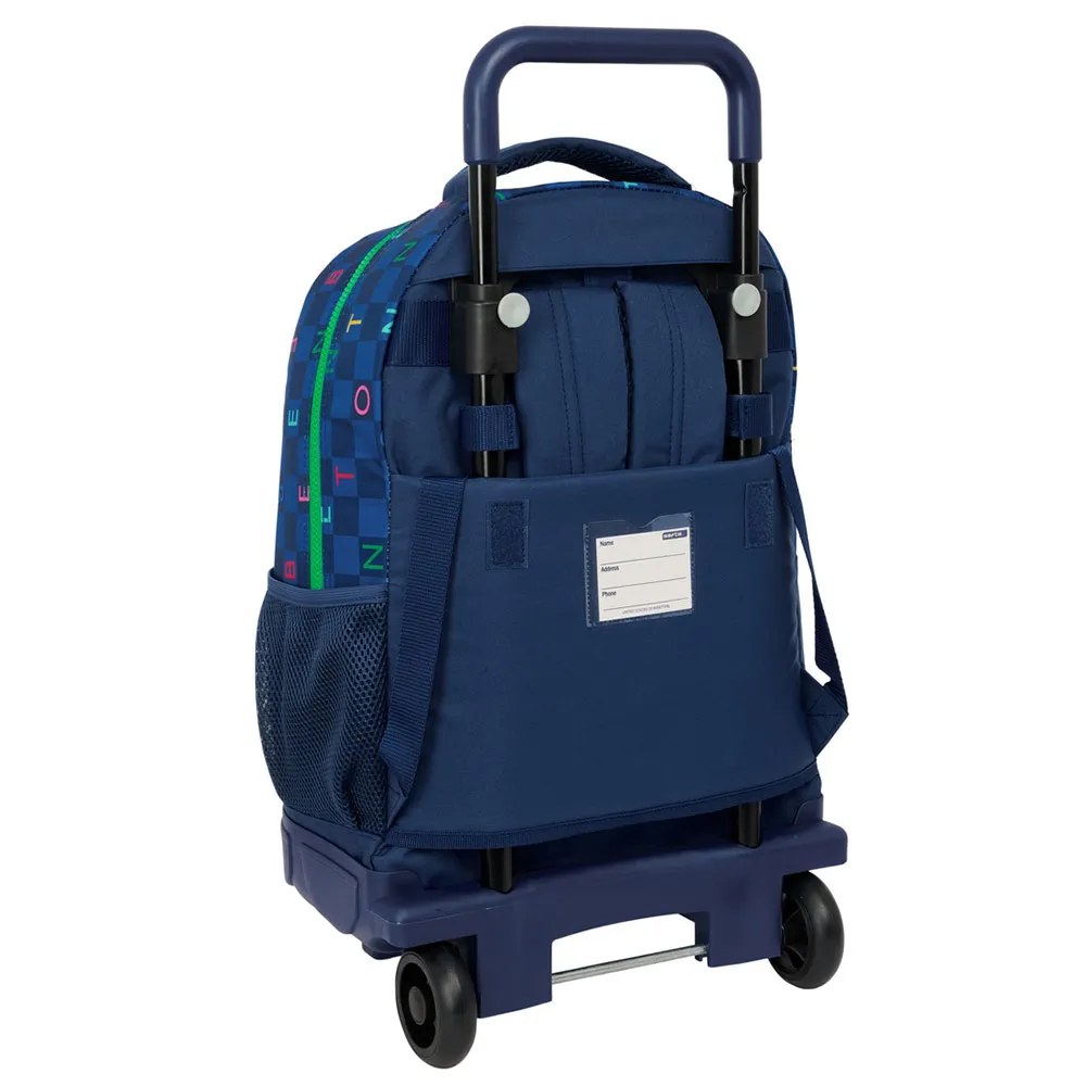 Safta Compact Benetton Damero Ryggsekk Med Hjul, Multicolor Safta Compact Benetton Damero Ryggsekk Med Hjul, Multicolor